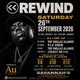 Flyer for Rewind official launch party