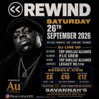 Flyer for Rewind official launch party