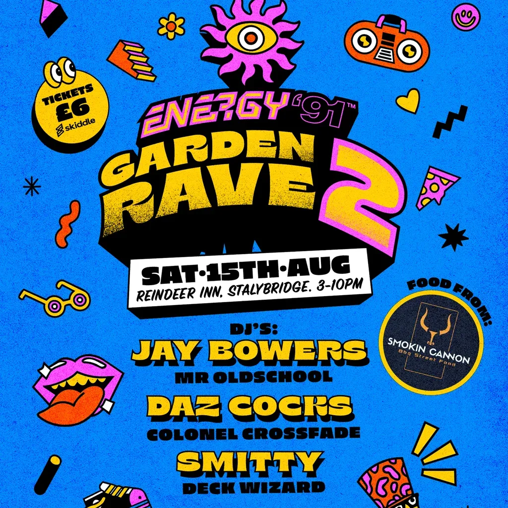 Flyer for Energy 91 Garden Rave 2