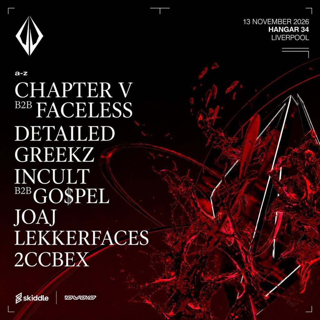 Flyer for Dvoid: Lekkerfaces + More