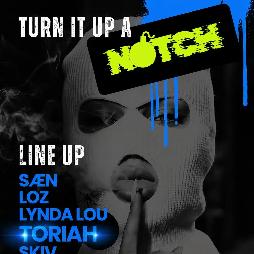 Flyer for Trance & Techno Turn it up a Notch