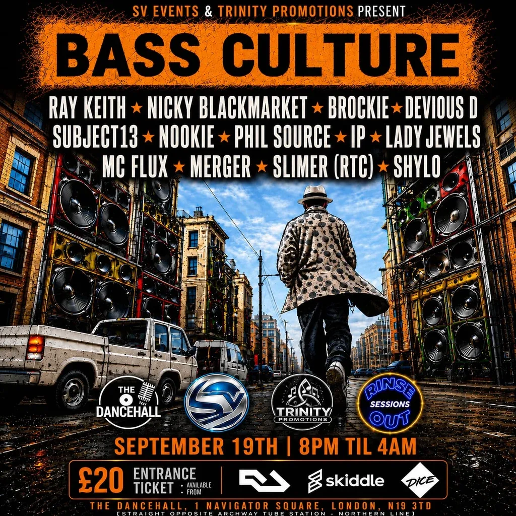Flyer for Bass Culture