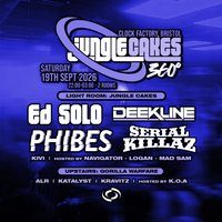 Flyer for Jungle Cakes Bristol 360°: Ed Solo, Deekline, Phibes & More