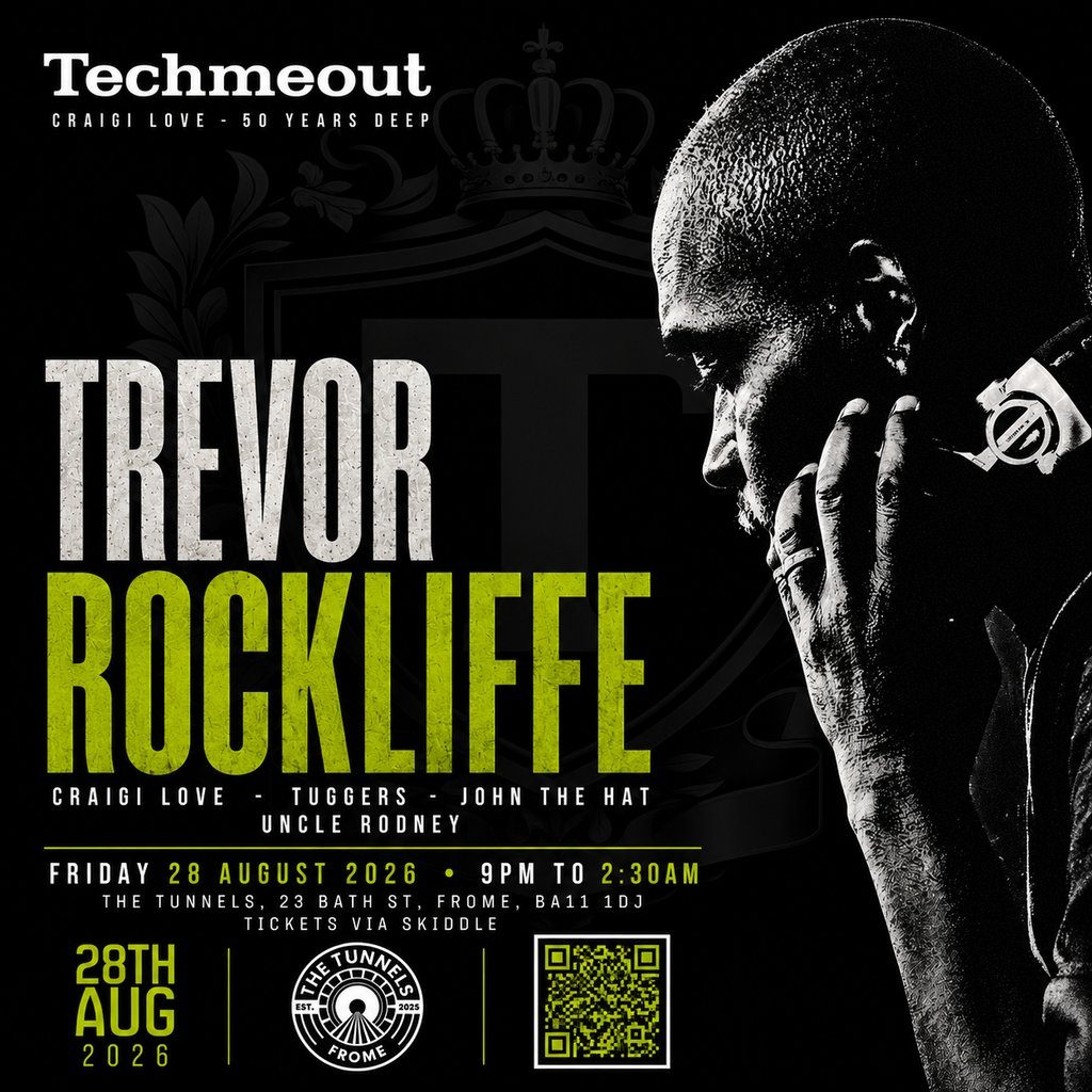 Flyer for Techmeout - Craigi Love 50th with Trevor Rockliffe