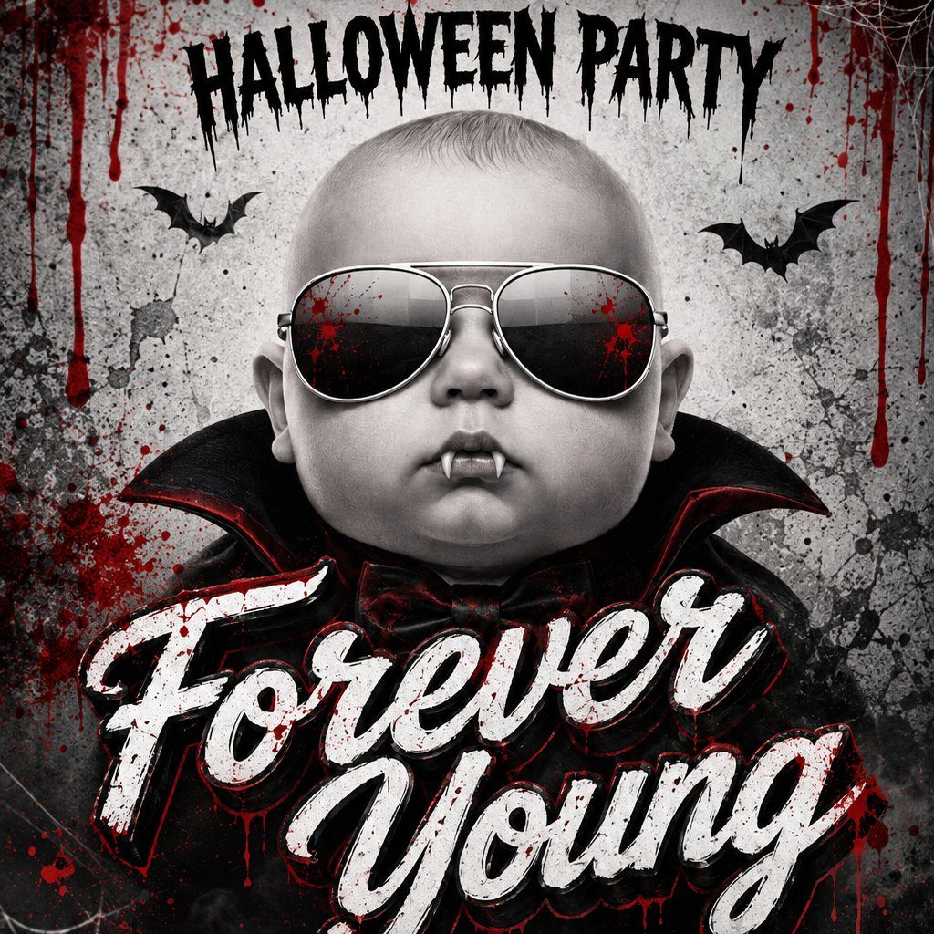 Flyer for Forever Young - Halloween Party