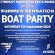 Flyer for Summer Sensation Boat Party