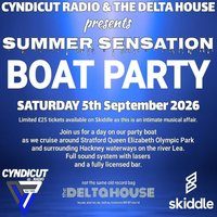 Flyer for Summer Sensation Boat Party