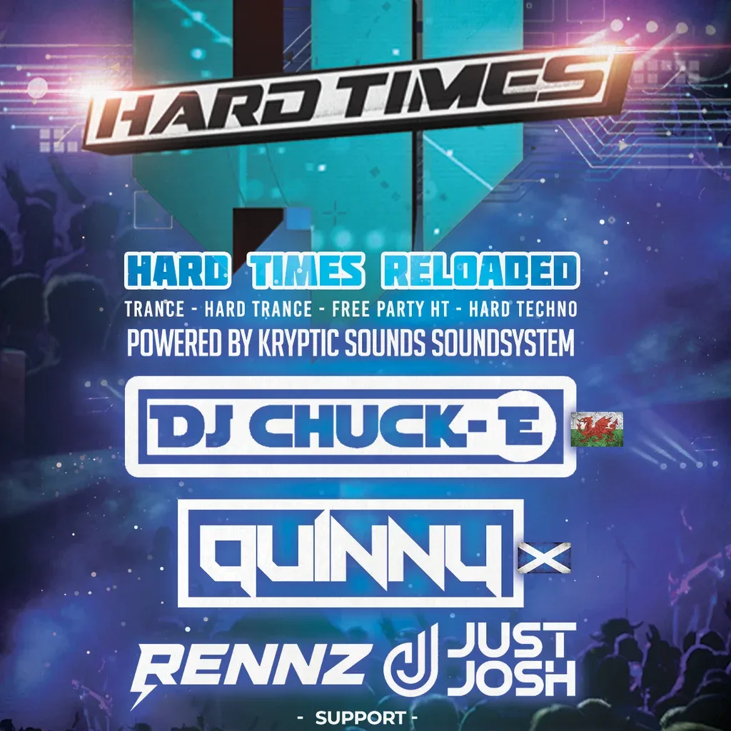 Flyer for Hard Times Reloaded