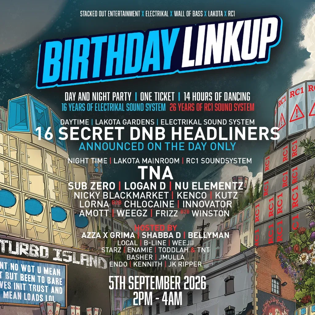 Flyer for The Birthday Link up | 16 Years of Electrikal & 26 Years of RC1