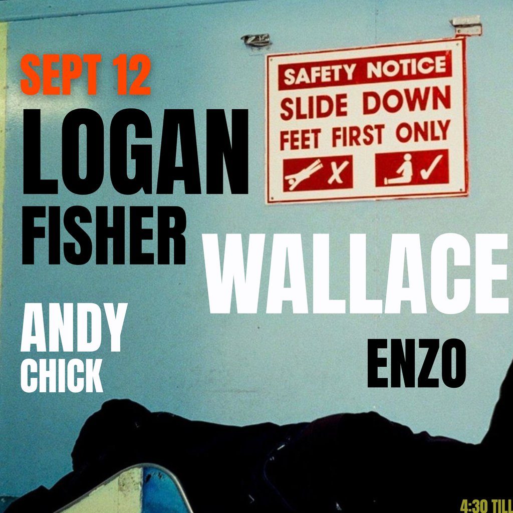 Flyer for Our friends electric. Logan fisher and Wallace