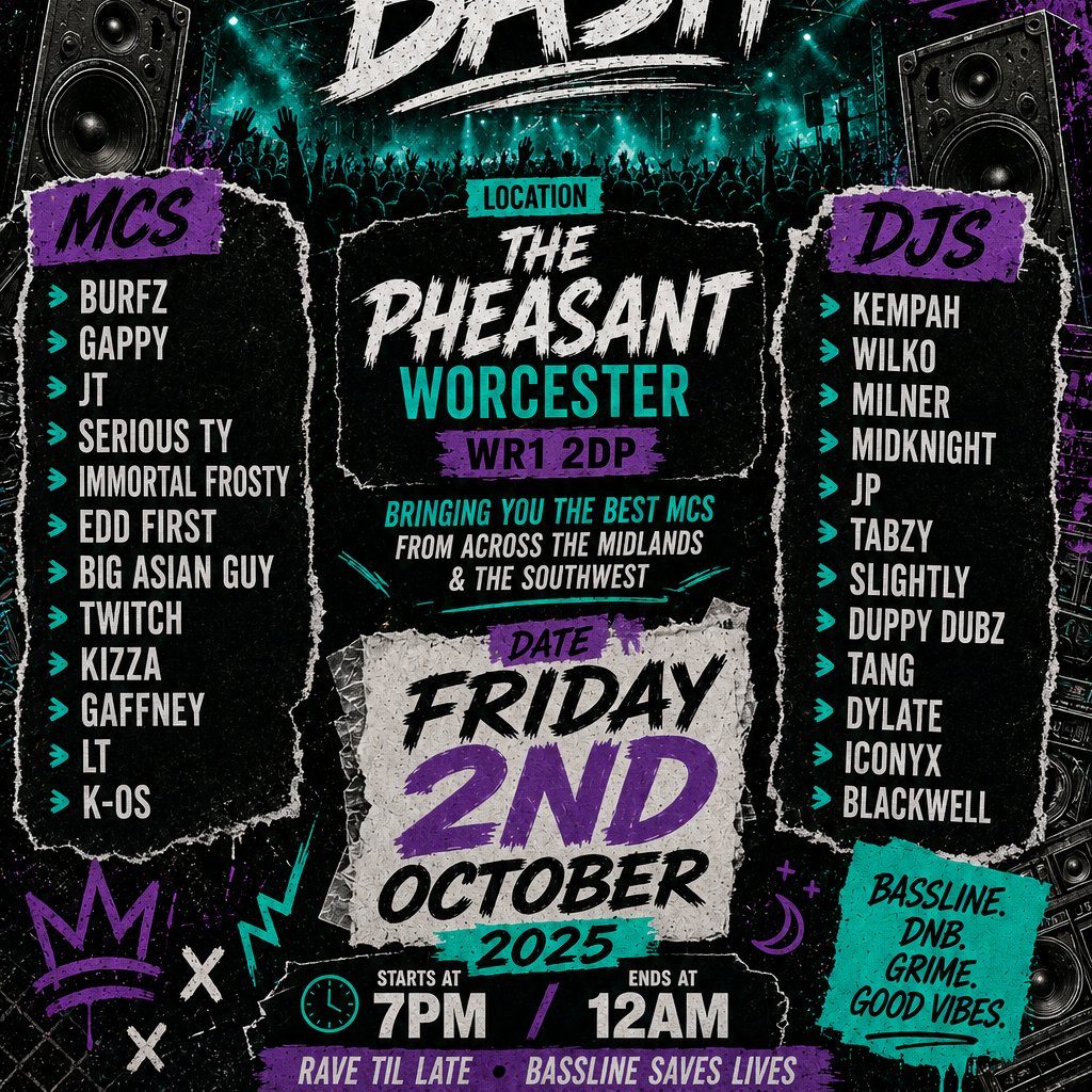 Flyer for Burfz Burfday Bash