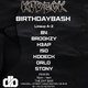 Flyer for Distorted Bass - Kodeck Birthday Bash