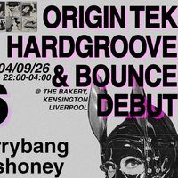 Flyer for ORIGIN TEK : HARDGROOVE & BOUNCE debut rave