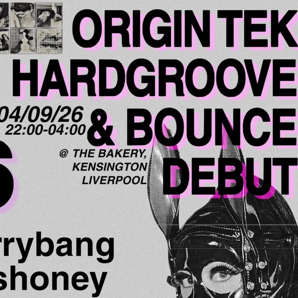 Flyer for ORIGIN TEK : HARDGROOVE & BOUNCE debut rave