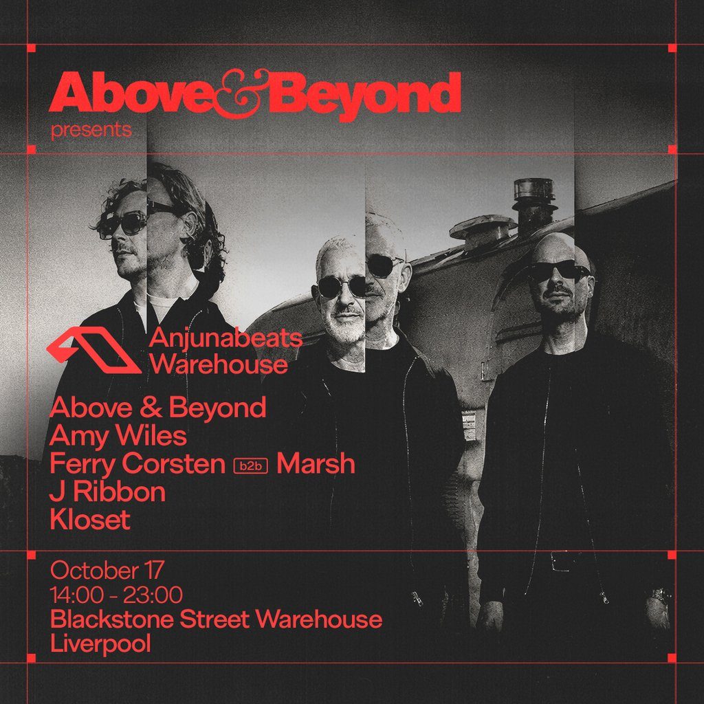 Flyer for Above & Beyond presents Anjunabeats Liverpool
