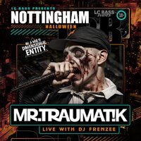 Flyer for Mr Traumatik HALLOWEEN PARTY ft ELRO