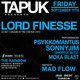 Flyer for LORD FINESSE, Psykhomantus, Sonny Jim, Moka Blast, Shortee Blitz