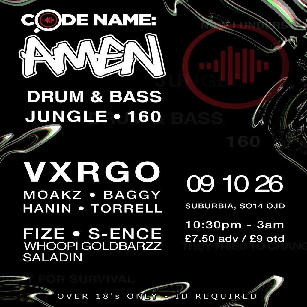 Flyer for Codename Amen