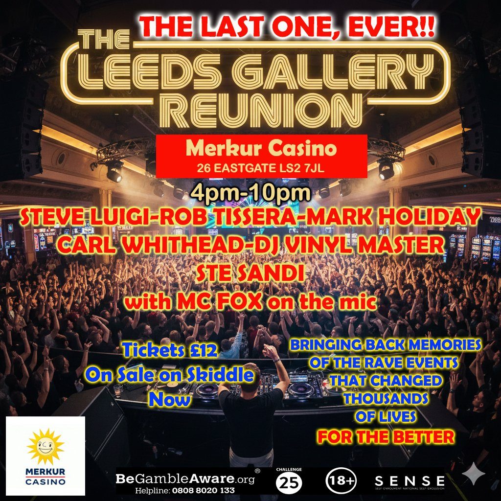 Flyer for Leeds Gallery Reunion 2026
