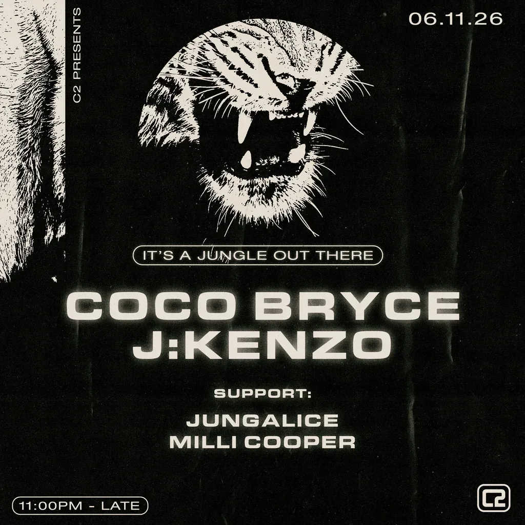 Flyer for It's A Jungle Out There - Coco Bryce & J:Kenzo