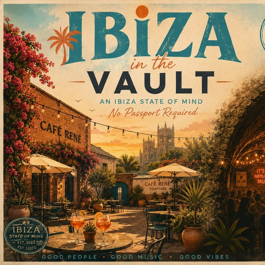 Flyer for Ibiza In The Vault @ Cafe Rene - 5th September 5pm til late