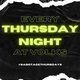 Flyer for Sabotage Thursdays