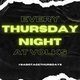 Flyer for Sabotage Thursdays
