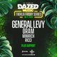 Flyer for Dazed Muzic presents: General Levy