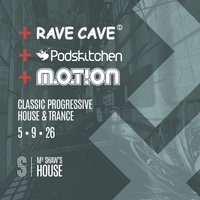 Flyer for RaveCave+Podskitchen+Motion MK2