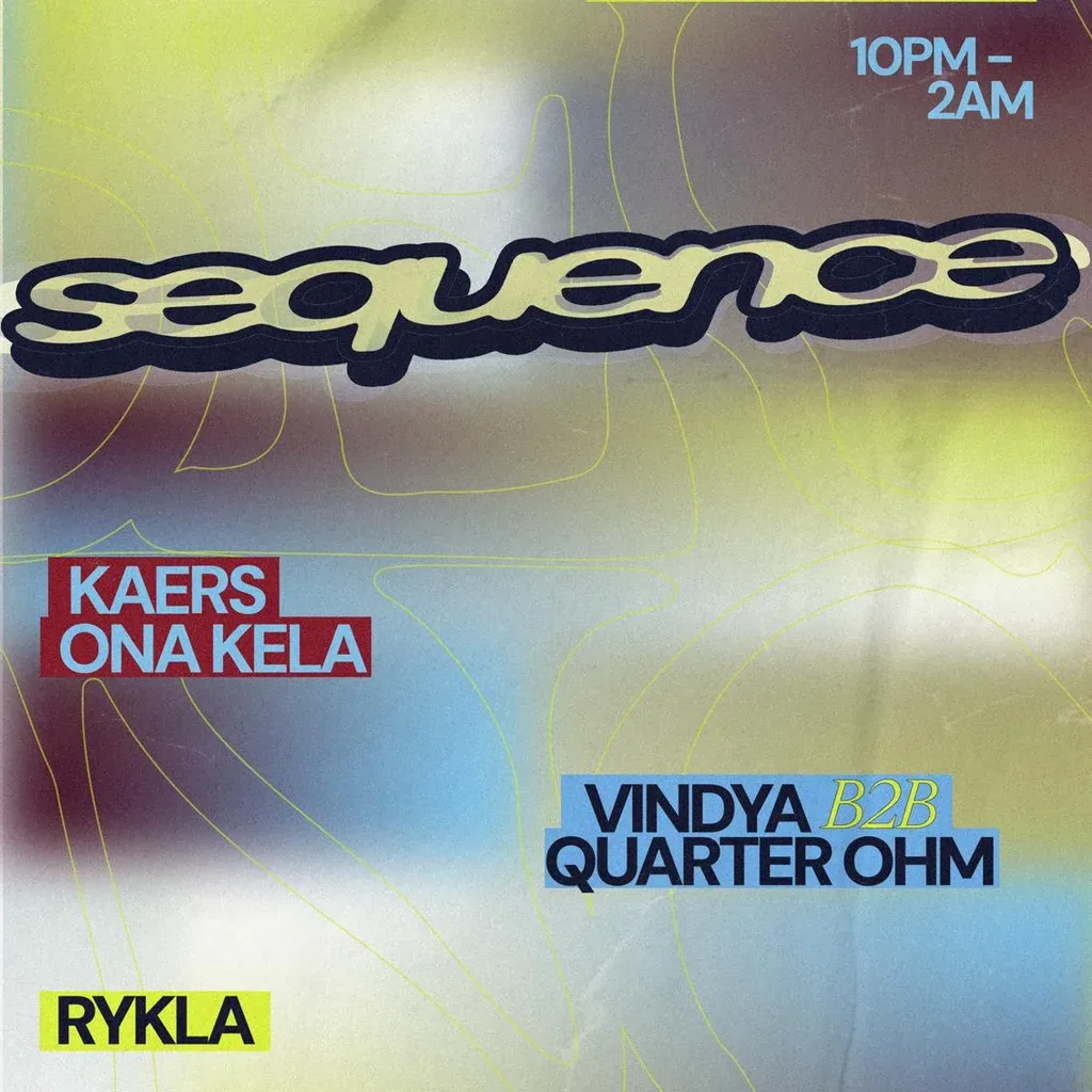 Flyer for Sequence I : Techno @ Next Door Records Two