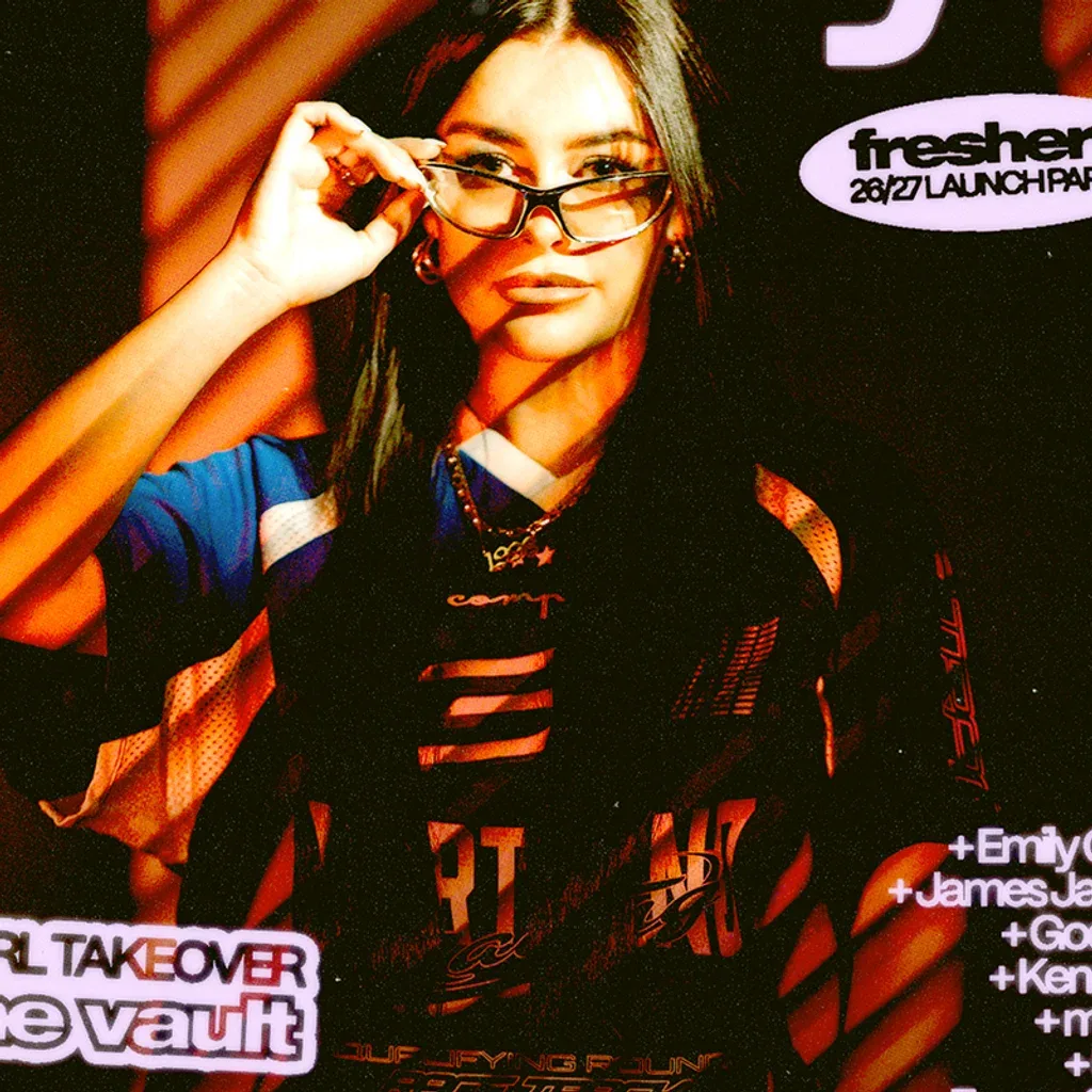 Flyer for RARE Club // Ellia Jaya (Freshers Launch)