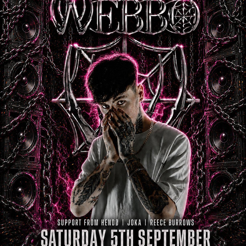 Flyer for Invisible Presents Webbo