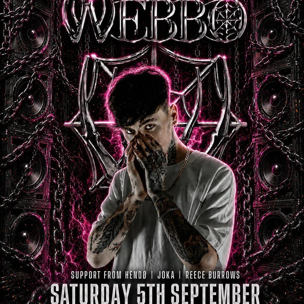 Flyer for Invisible Presents Webbo