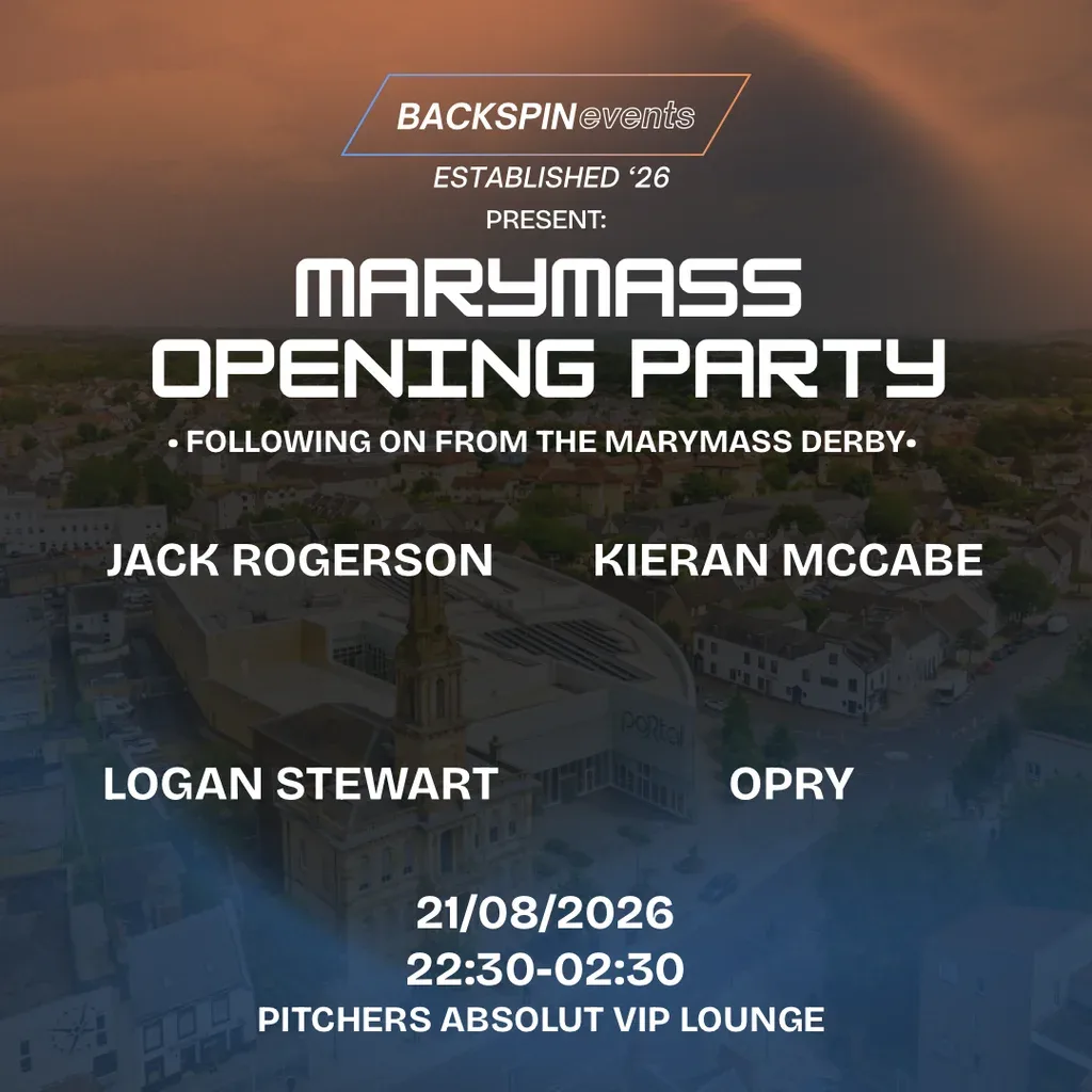 Flyer for Backspin Volume 006 - Marymass Opening Party