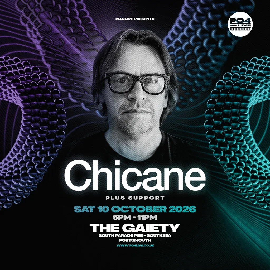 Flyer for PO4 Live Presents: Chicane + Support