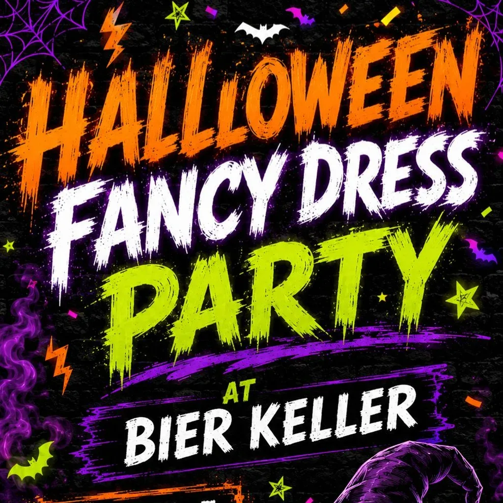 Flyer for Nothin But Covers  Halloween Fancy Dress Party | Bier Keller