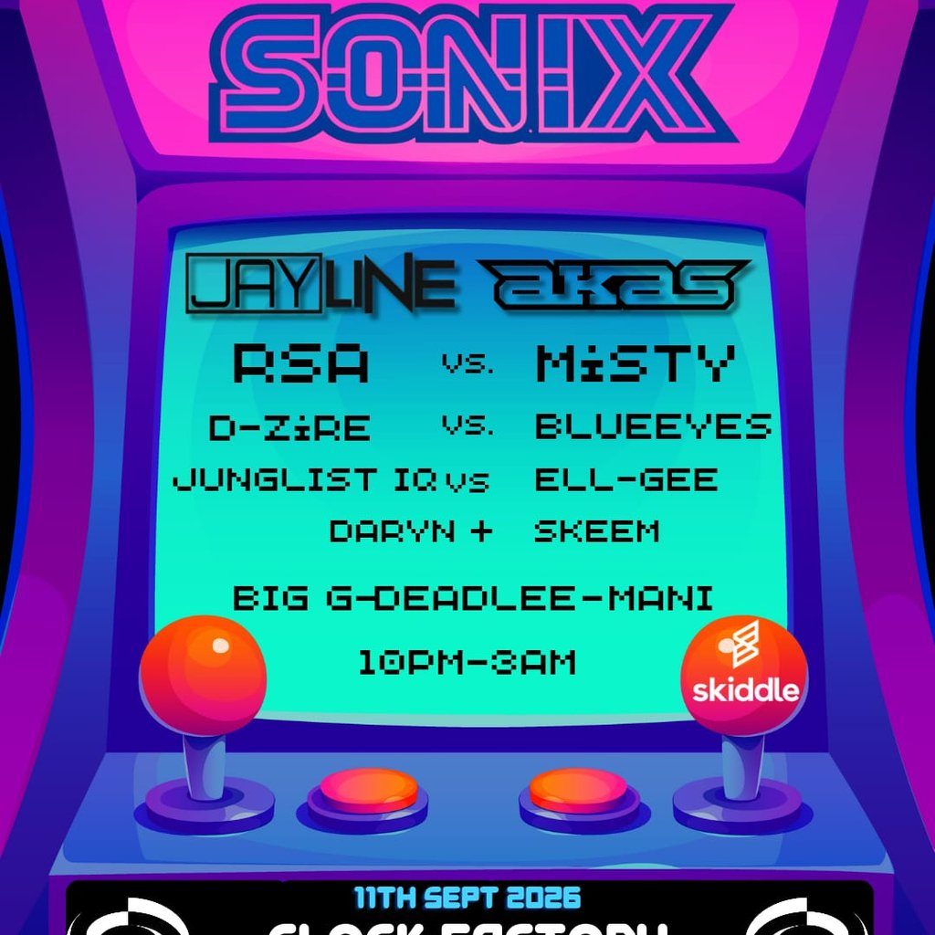 Flyer for Sonix - Dnb Forever