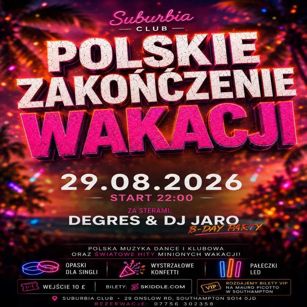 Flyer for Poland Party: Polish End of Summer Party