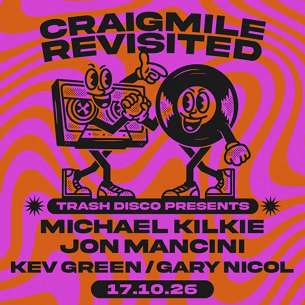 Flyer for Trashdisco - Craigmile Revisited - Michael Kilkie & Jon Mancini