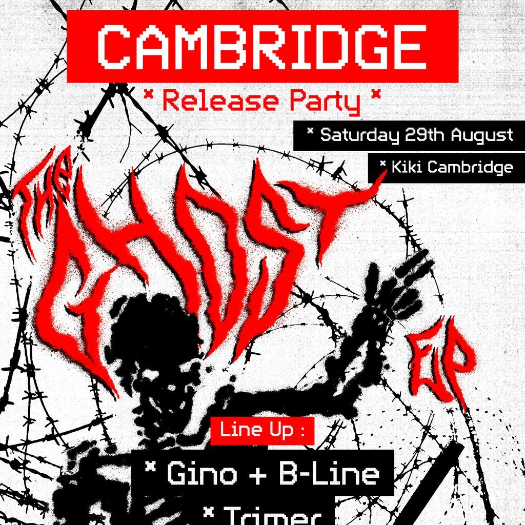 Flyer for Gino Presents: The Ghost EP Release Party