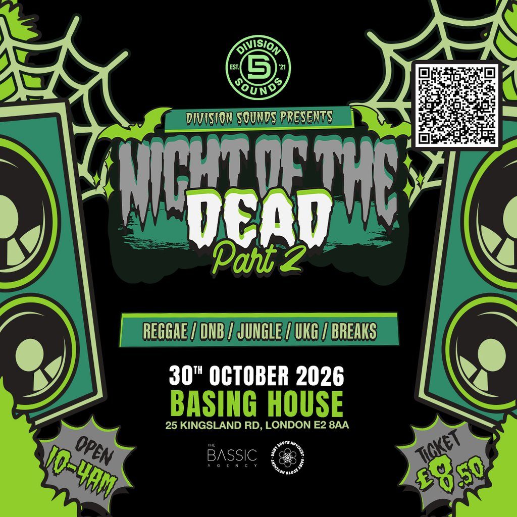 Flyer for Division Sounds Presents Night Of The Dead Halloween Special