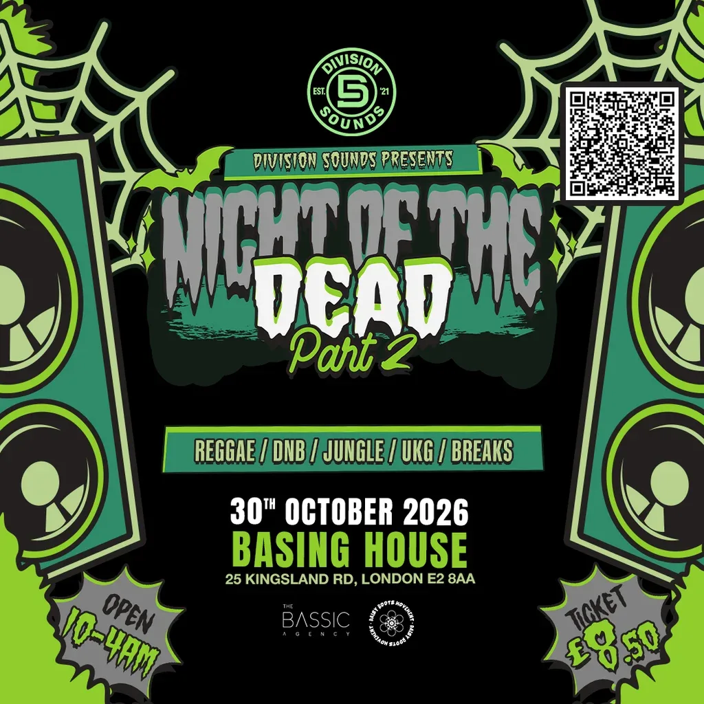 Flyer for Division Sounds Presents Night Of The Dead Halloween Special