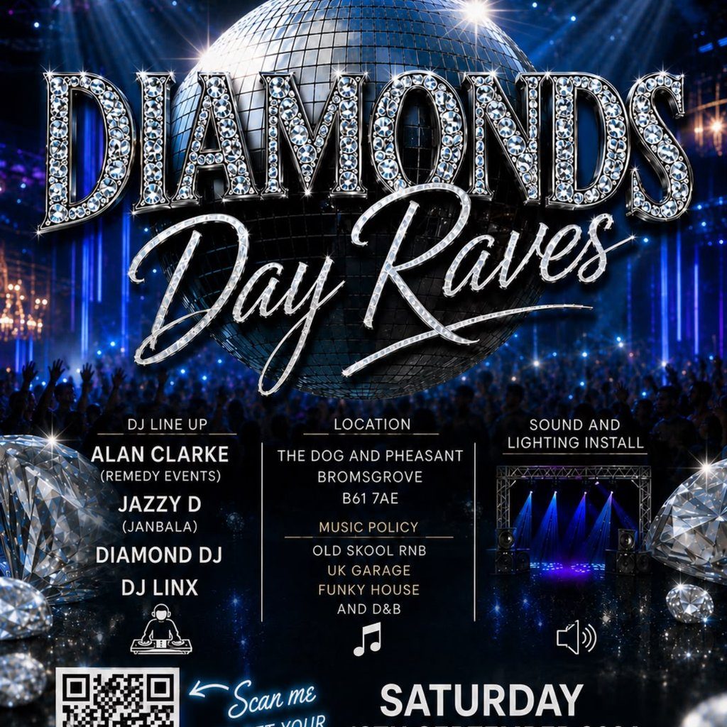 Flyer for Diamonds Day Rave