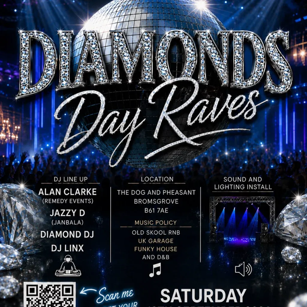 Flyer for Diamonds Day Rave