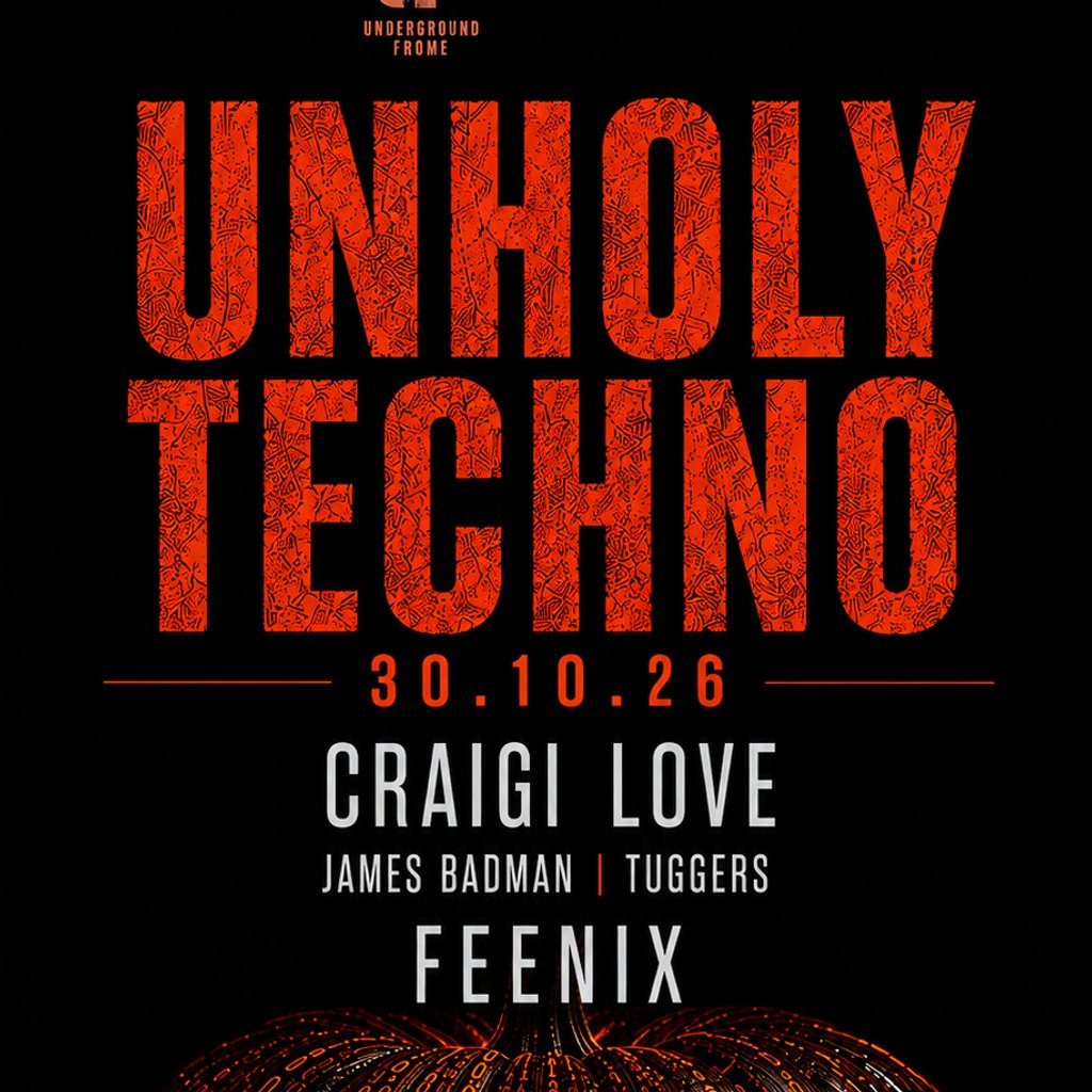 Flyer for Techmeout - Unholy Techno