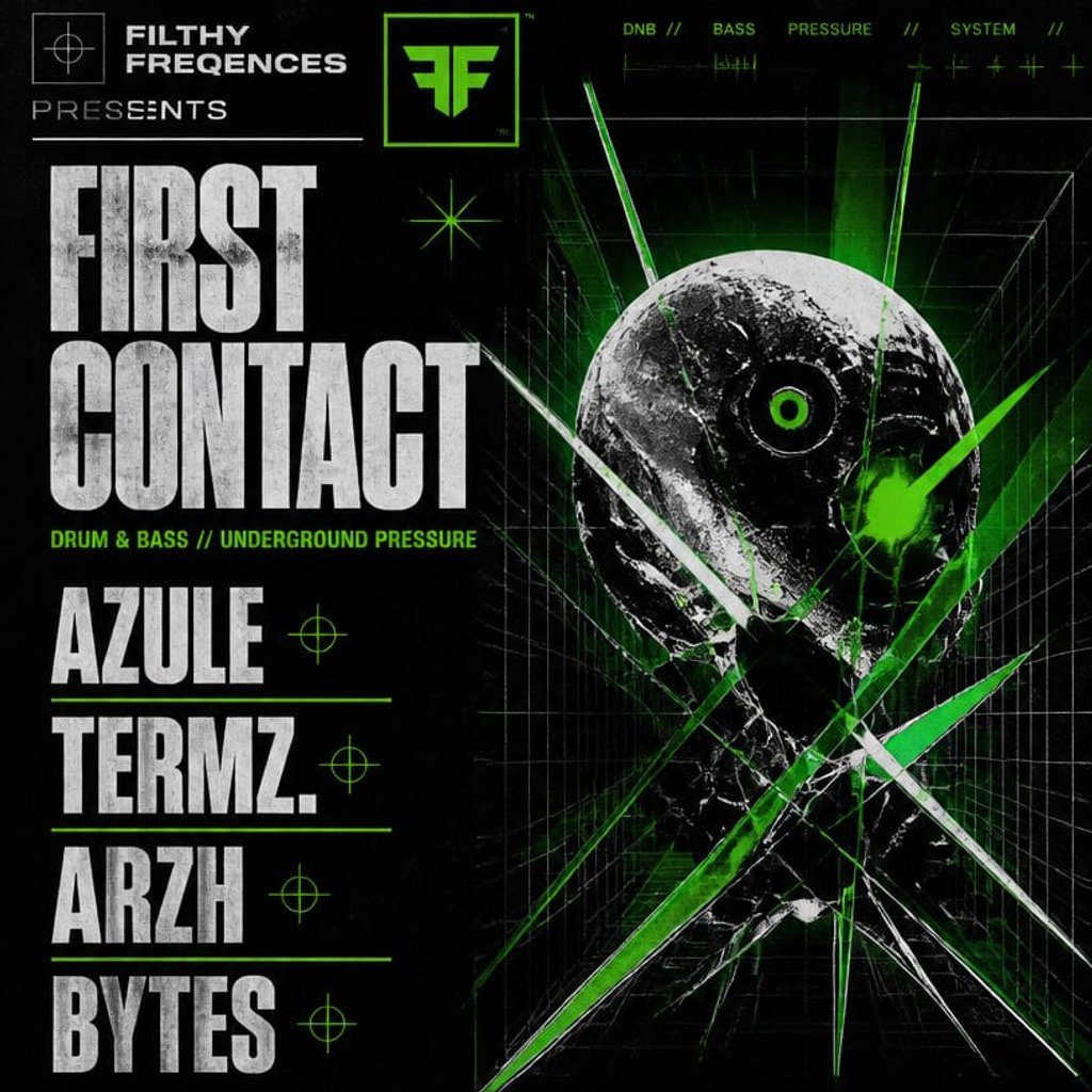 Flyer for FilthyFreqences Presents First Contact