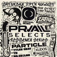 Flyer for PRVAIL SELECTS: PARTICLE (residency series)