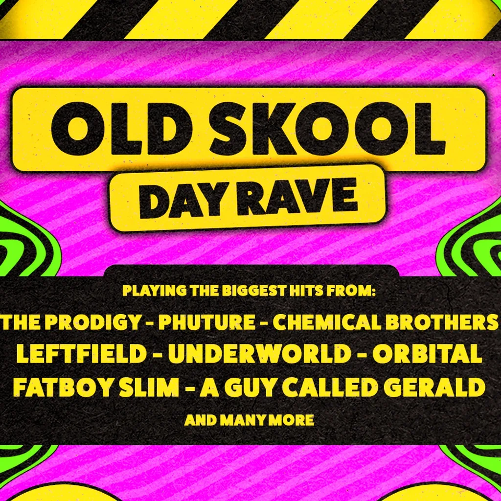 Flyer for Old Skool Day Rave Milton Keynes (Daytime Discos)