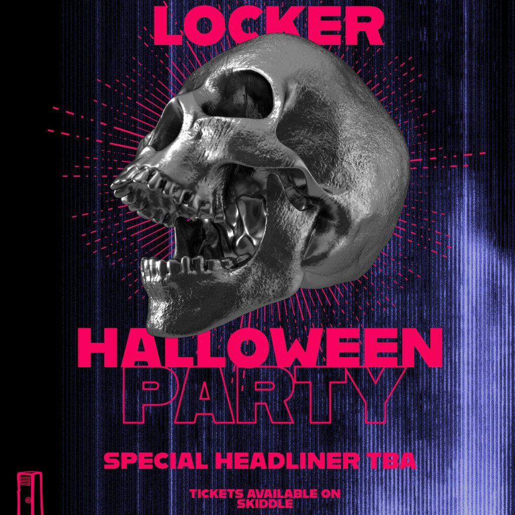 Flyer for The Locker Series: LOCKER HALLOWEEN PARTY