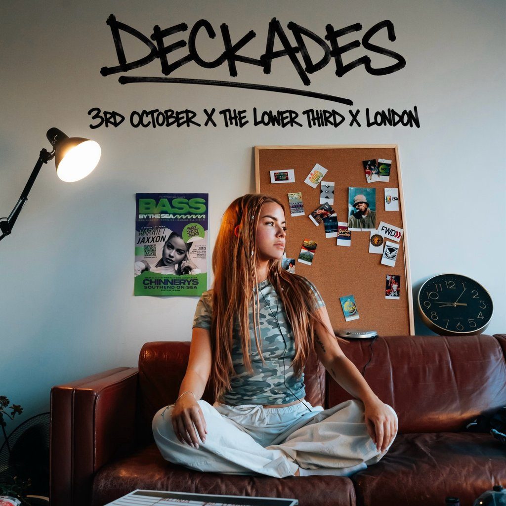 Flyer for Harriet Jaxxon presents 'Deckades' London